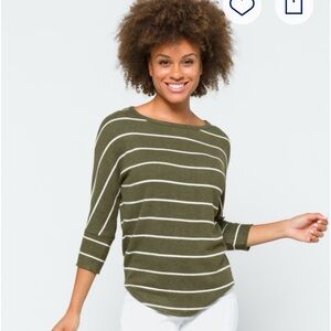 Market and Spruce Carina Brushed Dolman Knit Top - M